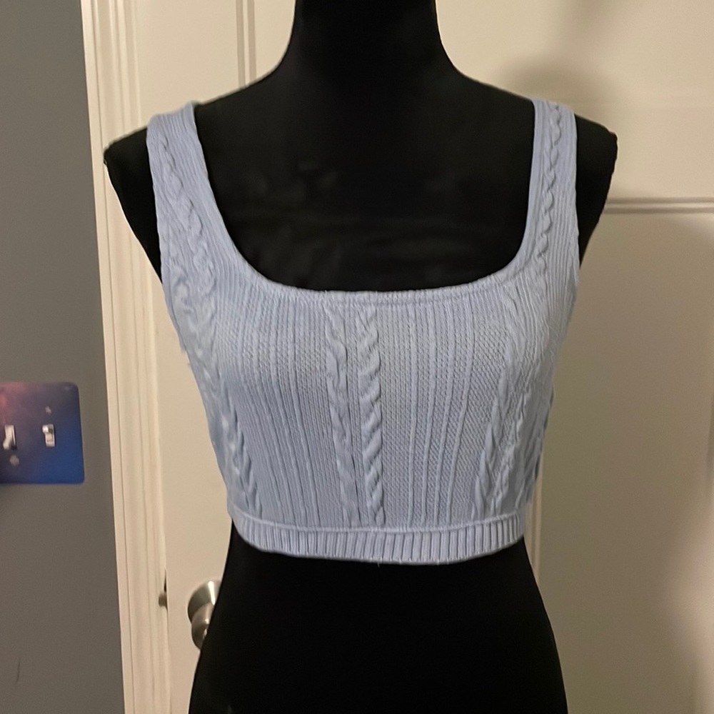 Zara Textured Crop Top